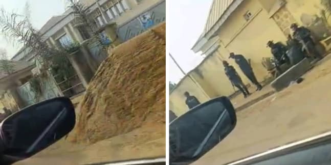 Entrance of Benue High Court Office blocked