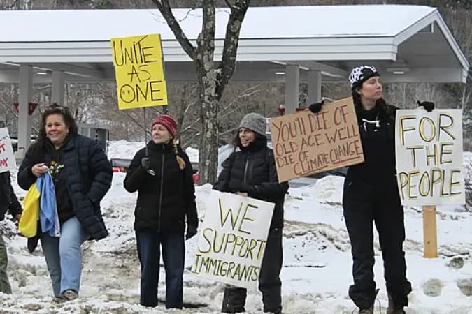 Protesters target JD Vance in Vermont after clash with Zelensky