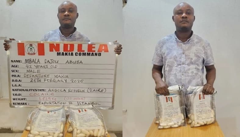 Angolan businessman nabbed with 120 wraps of cocaine in Kano