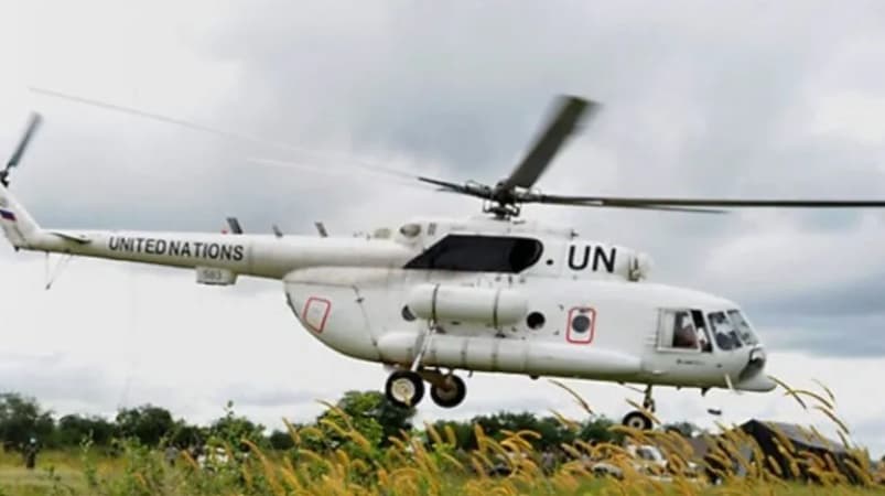 UN helicopter attacked in South Sudan, crew member, soldiers killed