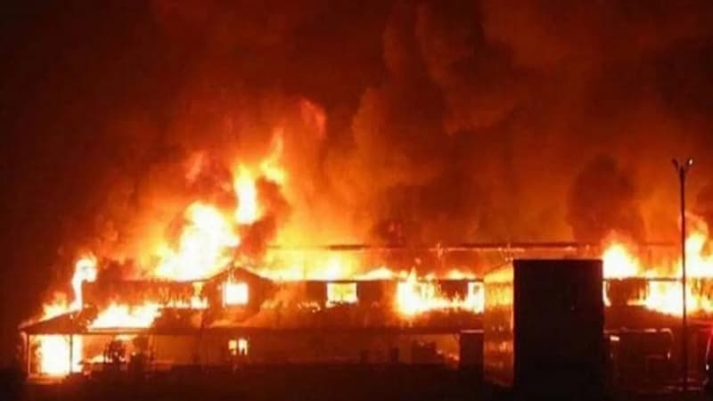 Building with 104 rooms razed as fire wreaks havoc in Kwara