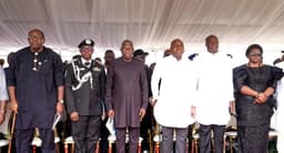 Jonathan, Diri, Dickson lead mourners as ex-Presidential ADC, DIG Jitoboh, goes home