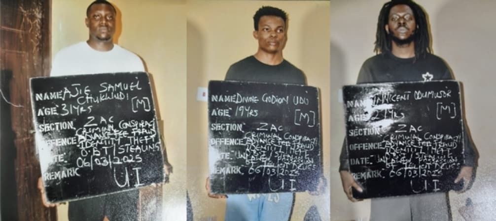 BREAKTHROUGH: Police arrest 3 suspected kingpins that specialise in forging international bank cheques, impersonating foreign celebrities