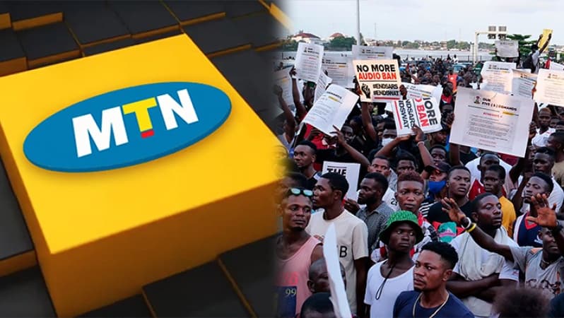 MTN customers protest against fast data depletion