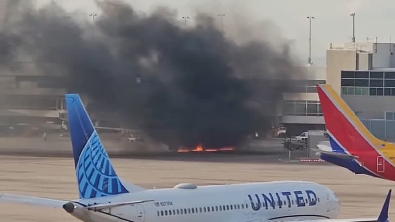 BREAKING: Plane with 178 on board catches fire while taxiing at US airport