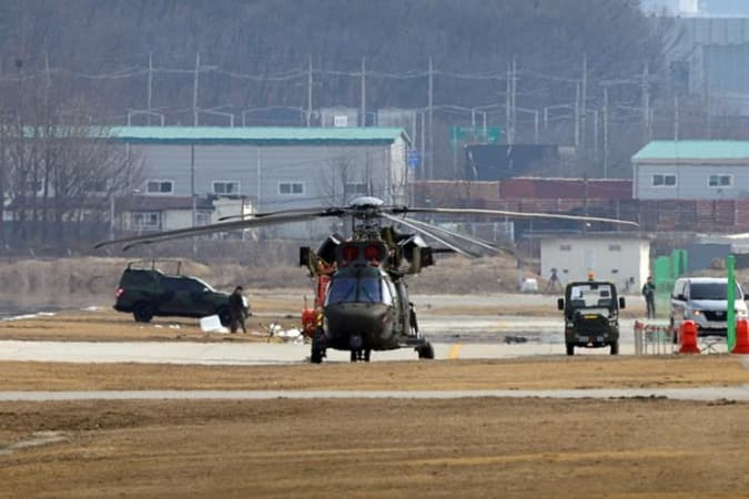 Military drone collides with helicopter in South Korea