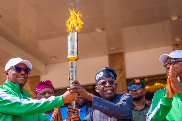 National Sports Festival: Tinubu flags off Torch of Unity Movement, reaffirms commitment to sports development