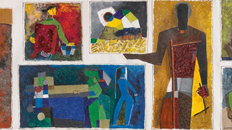 Indian mural that spent decades on Norwegian hospital wall sells for record $13.8m