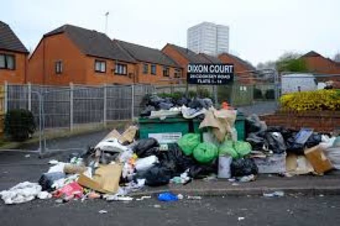  Britain?s second-largest city declares ?major incident? as 17,000 tons of uncollected garbage left on streets