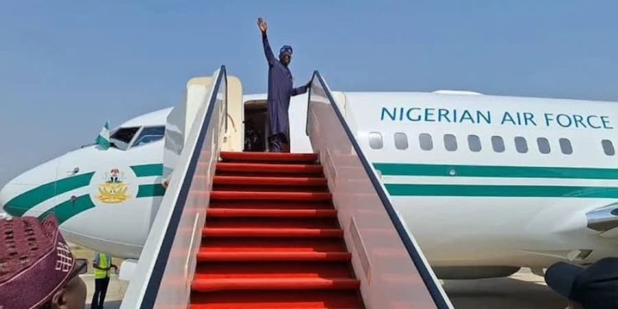 BREAKING: Tinubu jets out to France, to be away for two weeks