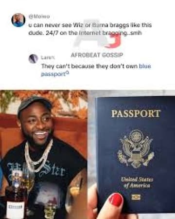 My American passport worth more than a million dollars — Davido