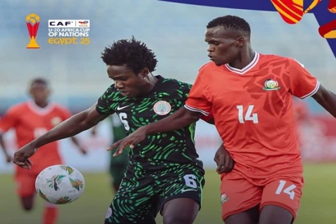  Flying Eagles advance to AFCON Quarterfinals after 2-2 draw with Kenya