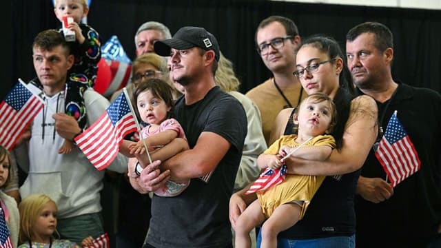 First group of white South Africans lands in US under Trump refugee plan