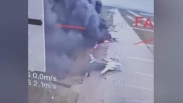 Ukraine drones strike bombers during major attack in Russia