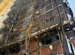 Fire guts hotel accommodating 480 Nigerian pilgrims