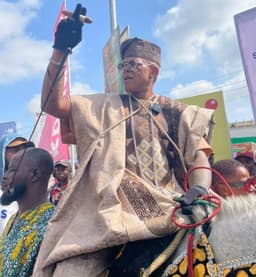 ‘King of Steeze’ Farooq Oreagba makes grand style return at Ojude Oba 2025