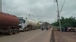 Ibadan road on standstill as fuel tanker explosion causes gridlock