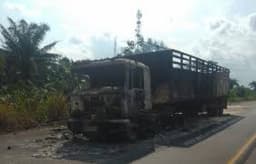 Two truck drivers gunned down, vehicles set ablaze in Imo