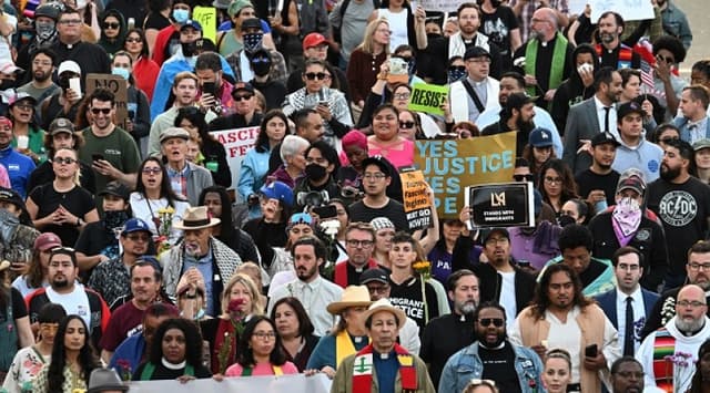 Protests spread across US despite Trump threats