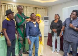 Change of guard at Rotary Club of Ikeja-Alausa Central, as Muyiwa Akintunde hands over Presidency