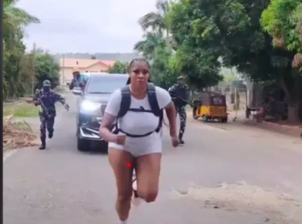 Police probe viral video of armed officers escorting actress Angela Okorie