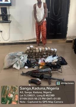 ‘Kidnapper’ arrested with N13m cash, arms along Kaduna-Jos Road