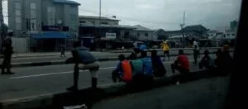 LG polls: Youths mount football pitches on Lagos roads