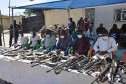 Police nab 14 armed robbery suspects, recover stolen vehicles, guns in Kaduna