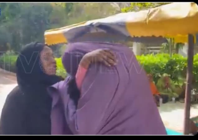 Buhari’s daughter weeps, as mourners arrive ahead of ex-president's burial
