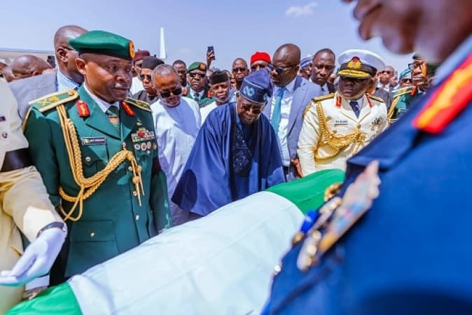 Buhari’s state funeral features full military honours, 21-gun salute
