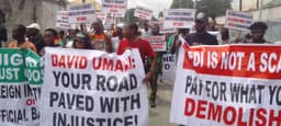 Lagos-Calabar Coastal Highway: Protesters storm Lagos High Court, demand restitution for demolition victims