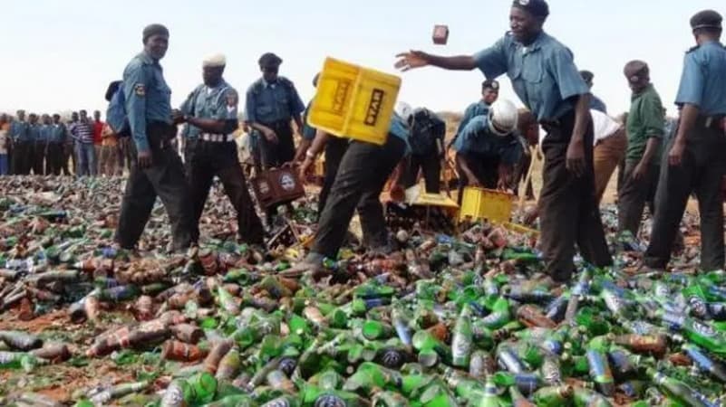 Jigawa Hisbah destroys N5.8m worth of alcohol