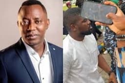 Sowore accuses police officer of stealing glasses during protest