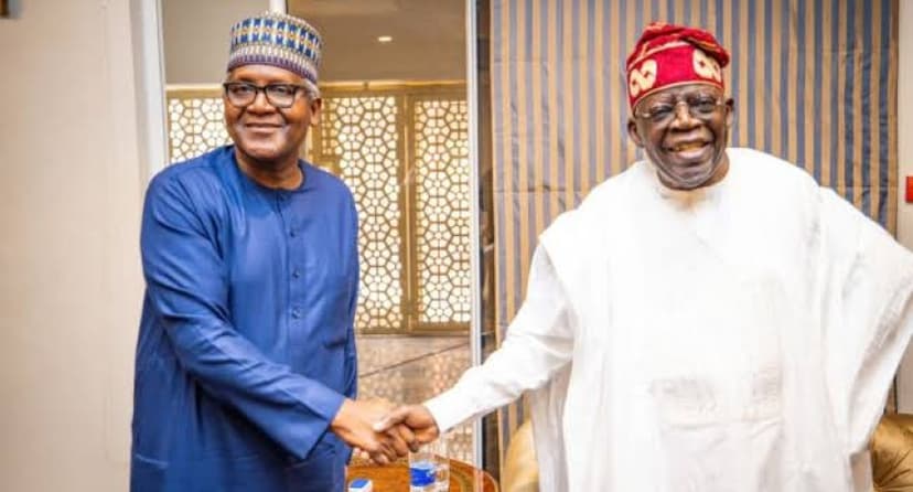  Dangote,  Tinubu meet in Aso Rock Villa