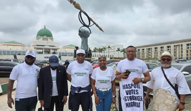 Nigerians in diaspora rally in Abuja for voting right