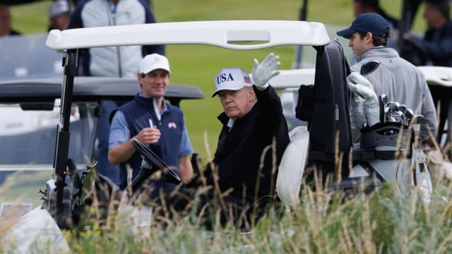 Security tightens as Donald Trump plays golf at Turnberry