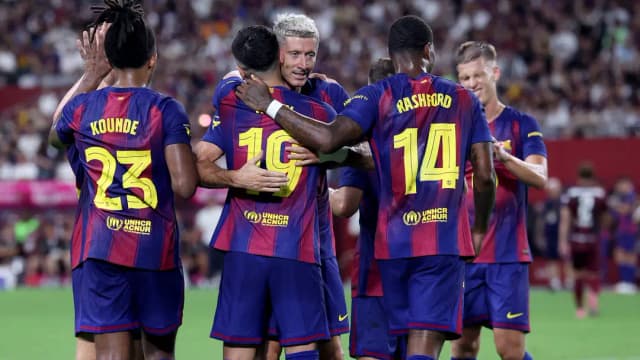 Marcus Rashford upstaged on Barcelona debut! Wonderkids Roony Bardghji & Pedro Fernandez saves Hansi Flick's side to kick off pre-season with win over Vissel Kobe