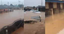Lagos communities flooded, vehicles submerged after marathon rainfall