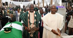 Oba Olakulehin gets military honour as Makinde, COAS, others bid farewell to late Olubadan