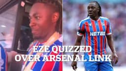 Eberechi Eze responds to Arsenal transfer links after Crystal Palace's Community Shield triumph over Liverpool