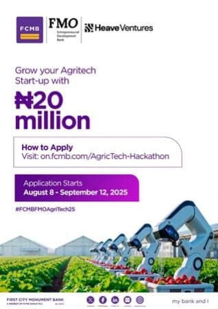 FCMB and FMO unveil N20 million AgriTech investment readiness programme for Nigerian startups