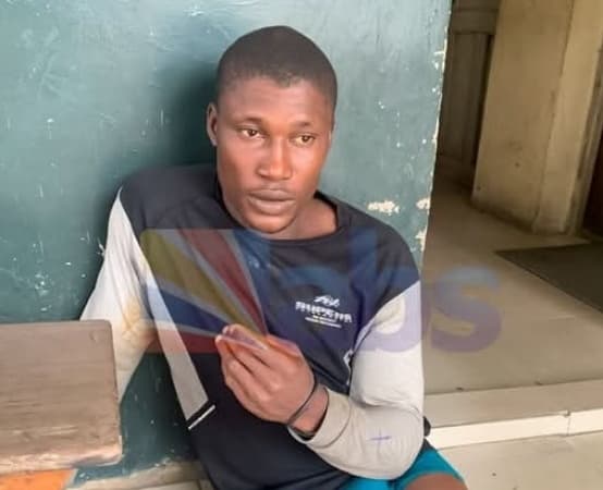 Frustrated man jumps into River Niger
