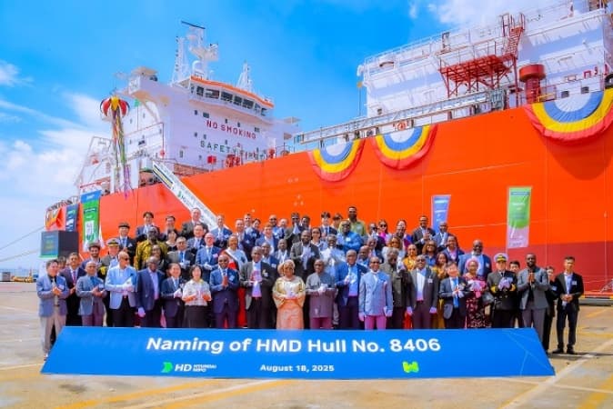 Tinubu commissions WAGL’s 40,000 CBM LPG vessel in South Korea