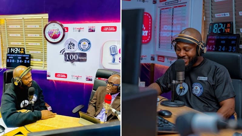 Nigerian broadcaster sets world record with 105-hour radio talk show