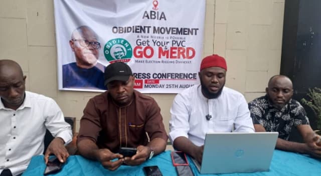Abia Obidients to mobilise 4m voters for PVC registration