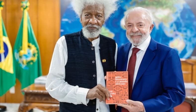 Wole Soyinka meets Brazilian President Lula, presents ‘Myth, Literature, and the African World’
