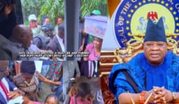 Governor Adeleke dramatically changes life of puff-puff seller, appoints her Government House Chef