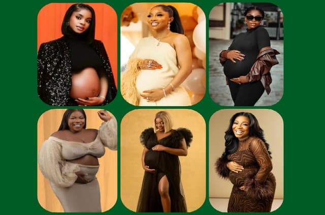 Six Nigerian celebrities who welcomed babies in August 2025