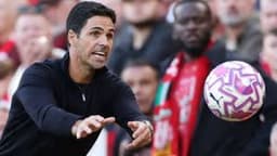 Mikel Arteta insists Arsenal tried to win at Liverpool after managing only one shot on target before Dominik Szoboszlai's phenomenal free-kick