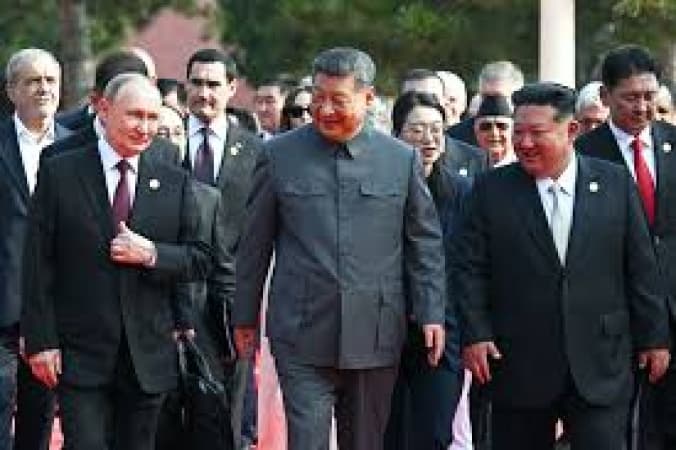 Xi, Putin and Kim stand united at Beijing military parade in historic show of authoritarian strength